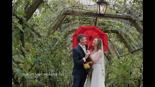 Yes to rain on wedding day  running hare vineyard Maryland Jax Photography