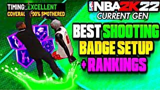 BEST SHOOTING BADGES for PLAYSHOTS in NBA 2K22 Current Gen!! BEST SHOOTING BADGE SETUP + RANKINGS!