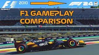 F1 Game Comparison: 2010 - 2024 Gameplay Comparison (PC)