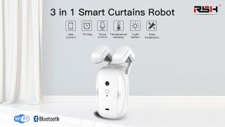 RSH 3 in 1 Smart Curtain Robot, Automatic Curtains Opener, Tuya Wifi/Bluetooth Optional