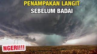 DRAMATIS, Inilah Foto Penampakan Langit Sebelum Badai Datang