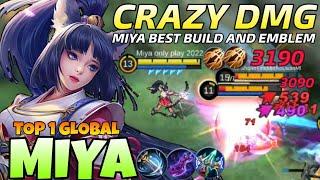 100% Deadly!! Miya Inspire With Attack Speed Build!! Miya Best Build 2022 | Top 1 Global Miya | Mlbb