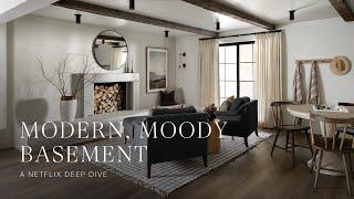 Modern, Moody Basement: A Netflix Deep Dive