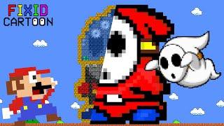 Mario vs GIANT Shy Guy (Mario Cartoon Animation)