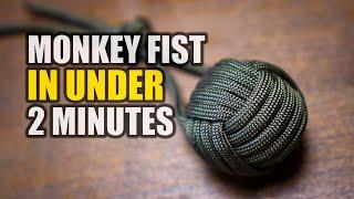 Make a MONKEY FIST KNOT In UNDER 2 MINUTES!