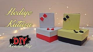 Hediye Kutusu Yapımı | Gift Box Making | Kendin Yap | DIY