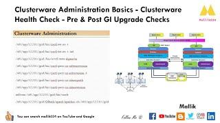 Clusterware Administration Basics - Clusterware Health Check - Pre & Post GI Upgrade Checks