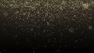 Glowing Golden Dust Particles Background Looped Animation with Bokeh | Free HD Version Footage