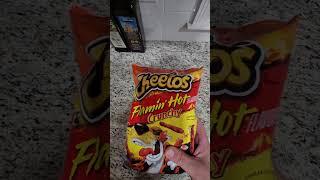 Cheetos Flamin' Hot Crunchy Review  Part 1 #foodshorts #cheetos   #fritolay