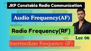 Telecommunication lec 06|Audio Frequency|Radio Frequency|Intermediate Frequency(AF,RF, IF)