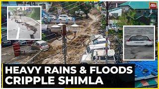 Heavy Rains And Flash Floods Cripples Shimla's Rampur Area | Flood Wreak Havoc In Himachal | Watch