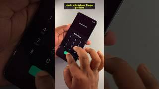 how to unlock phone if forgot password #ytshorts #shorts