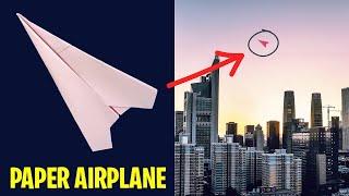 How to Make Paper Airplane That Flies Far - Origami Airplane That Flies Far