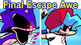 Friday Night Funkin' VS Sonic.EXE - Final Escape Awe Remix (Playable) (FNF Mod/Sonic)