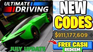 *NEW* ALL WORKING CODES FOR ULTIMATE DRIVING IN JULY 2024! ROBLOX ULTIMATE DRIVING CODES