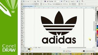 How to Make Adidas Logo in CorelDRAW