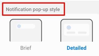 Notification Popup Style | Popup Notification | Brief Pop-up Settings Samsung