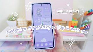 customize my galaxy z flip 4 with me + OneUI 6 update 