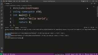 C++ Hello World Program| Visual Studio Code | Hello World Program | C++ tutorial #CodeOnTrend #C++
