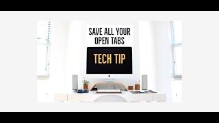 Session Buddy to save all of your open TABS