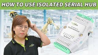 Industrial Isolated RS-232/RS-485 to 4 Ports RS-485 Hub: Setup Guide