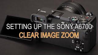 SONY A6700 Clearimage zoom Setup