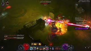 Diablo 3, Season 25, 9:03am: Wizard, Captain Crim, Aughild's Auth, Pg 56. Twister. GR 16.