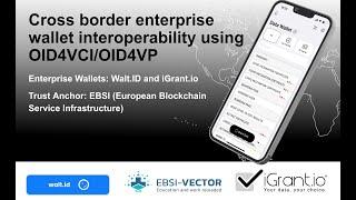 iGrant.io - Walt.id Enterprise Wallet Interoperability (with EBSI)