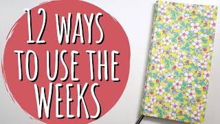 12 Unique Ways to Use the Hobonichi Weeks Planner | How to Use All the Hobonichi Weeks Sections