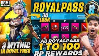 LATEST BGMI NEXT A8 ROYAL PASS LEAKS | 1 TO 100 RP REWARDS | WHAT'S NEW CHANGES ?? | Faroff