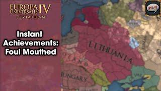 EU4 Achievement Guide | Foul Mouthed as Lithuania