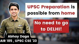 "This" technique helped me clear UPSC Mains 2023 | Abhay Daga AIR 185. UPSC CSE 2023