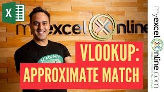 VLOOKUP with Approximate Match - Excel Formulas Tutorial