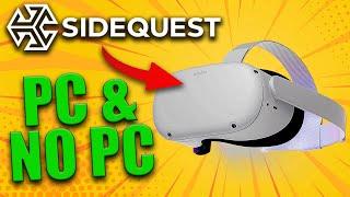 How to download SIDEQUEST to your quest 2 - NO PC & PC tutorial | Meta | Oculus