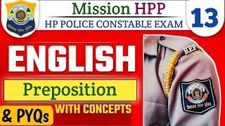 Preposition || C-13 || English  || Mission HPP || HP Police Constable Exam 2025 || Free Crash Course