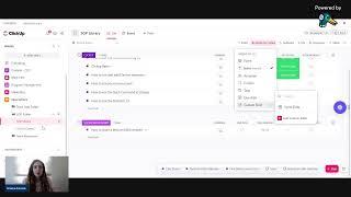 How to use Clickup for SOPS