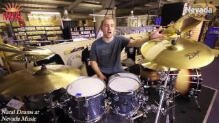 Natal Ash Drum Kit Demo in Grey Sparkle