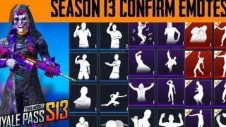 Season 13 All emotes  Full leak (Pubg Mobile