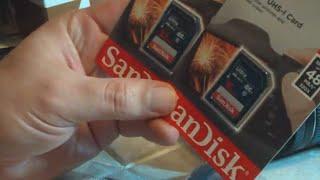 SanDisk 32GB SDHC UHS-I Memory Card, unboxing