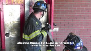 Maxximus Forcible Entry Halligan & Lock-Slot 8 Force Axe from AllHandsFire.com