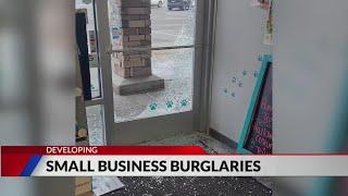 Small businesses hit by string of break-ins