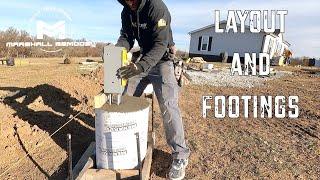 30 x 40 Post Frame Garage | Layout + Footings | Ep1