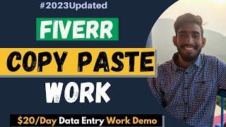 Earn $20 With Simple & Easy Fiverr Copy Paste Job | Fiverr How to Make Money