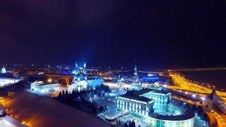 Снегопад в Казани. Вечерний город. Аэросъемка | Sem Adventures