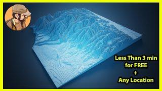 Create Artistic 3D Maps for Any Location for FREE (in less than 3 mins  )