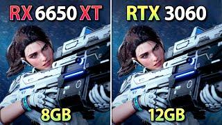 RTX 3060 vs RX 6650 XT - Test in 12 New Games (1080p)