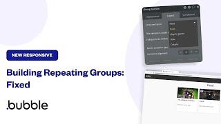 How To Create a Fixed Repeating Group With Bubble’s New Responsive Editor