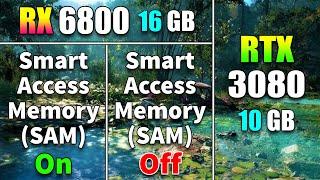 RX 6800 16GB (SAM On vs Off) vs RTX 3080 10GB | AMD's Smartest Feature??
