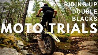 Trying to Ride Up a Double Black Diamond Trail on a MOTO Trials!