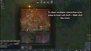 RIMWORLD│UPDATE 1.5 - How to CLEAN MULTIPLE ROOMS